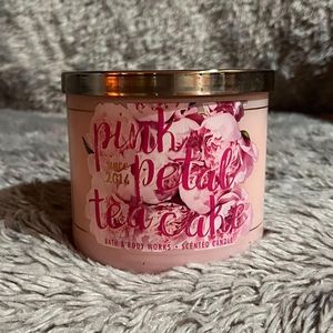 Bath and Body Works Pink Petal Tea Cake Candle